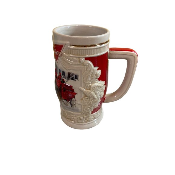 2014 Budweiser Holiday Stein Holiday Lane w/ Box COA Clydesdales Collectible - Picture 4 of 6